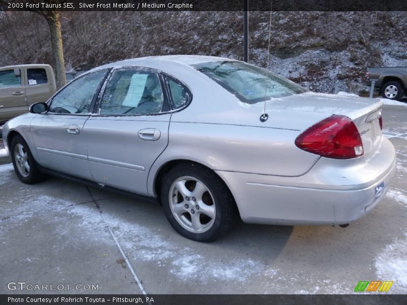 Silver Frost Metallic / Medium Graphite 2003 Ford Taurus SES
