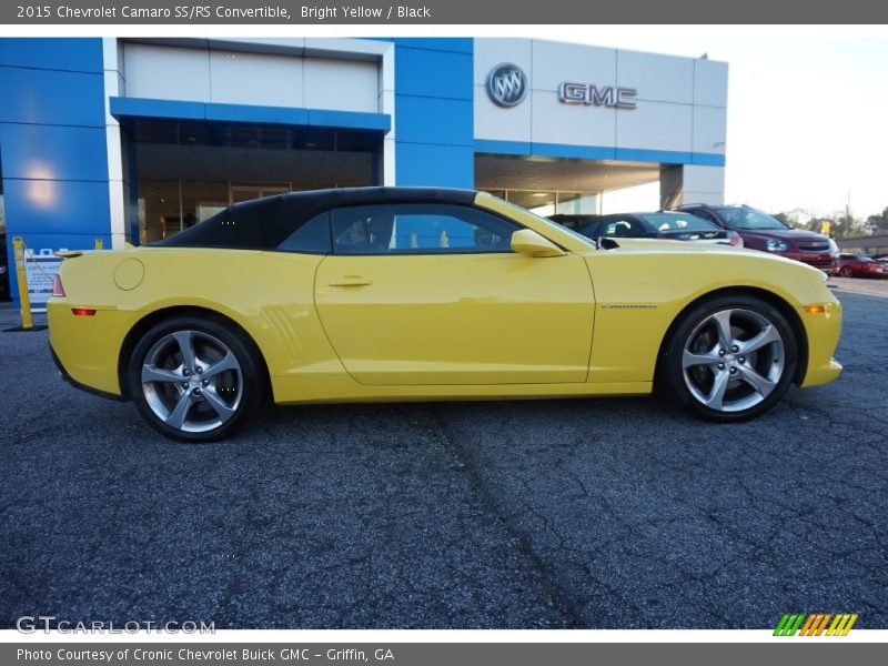 Bright Yellow / Black 2015 Chevrolet Camaro SS/RS Convertible