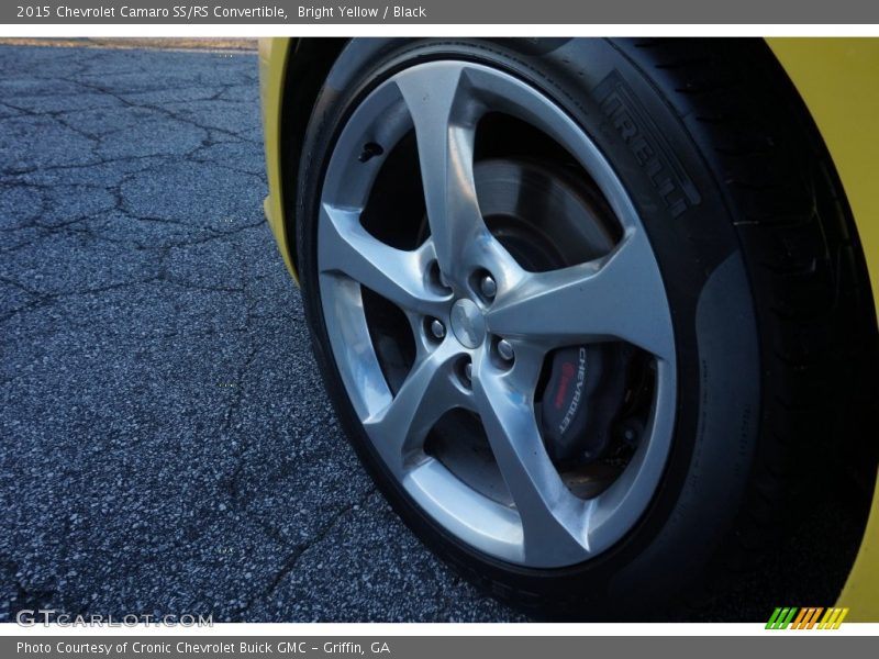 Bright Yellow / Black 2015 Chevrolet Camaro SS/RS Convertible
