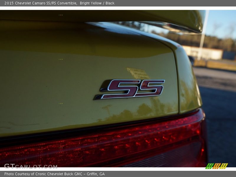 Bright Yellow / Black 2015 Chevrolet Camaro SS/RS Convertible
