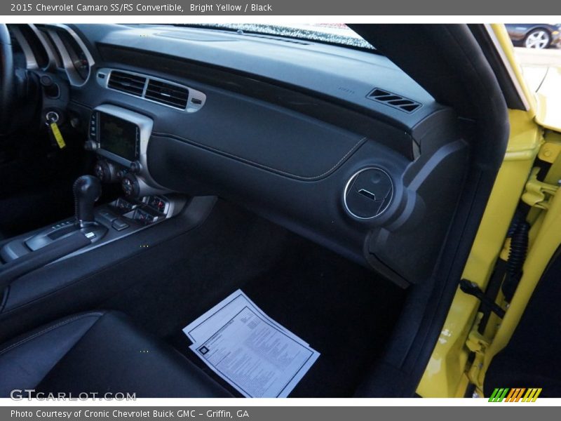 Bright Yellow / Black 2015 Chevrolet Camaro SS/RS Convertible