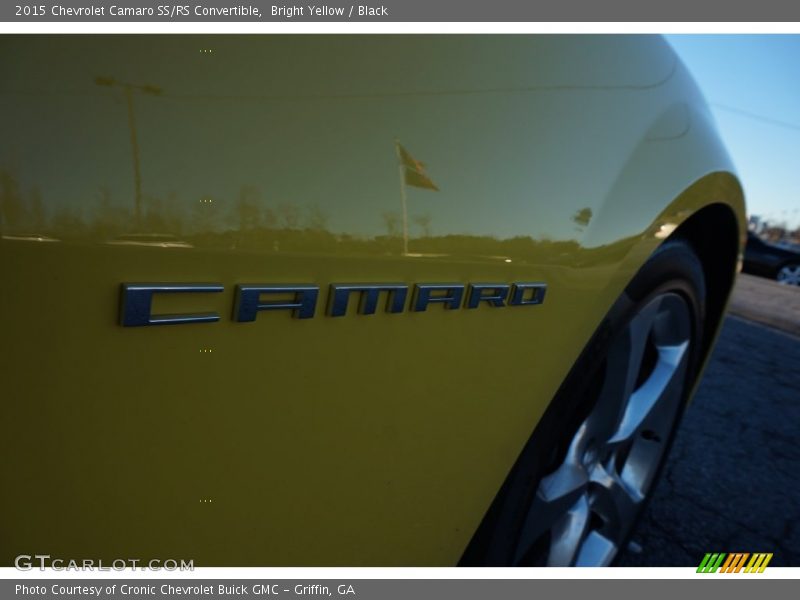 Bright Yellow / Black 2015 Chevrolet Camaro SS/RS Convertible