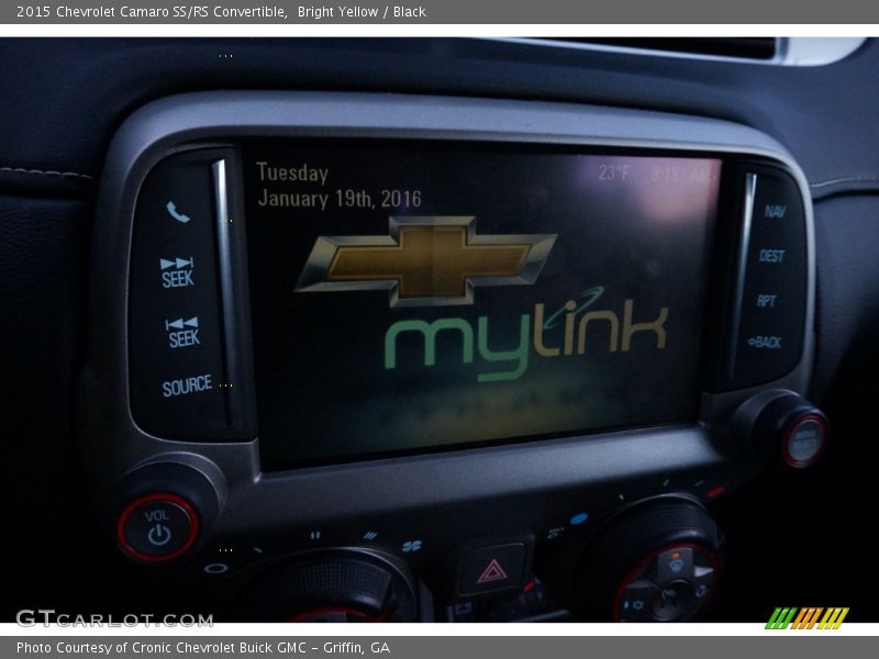 Bright Yellow / Black 2015 Chevrolet Camaro SS/RS Convertible
