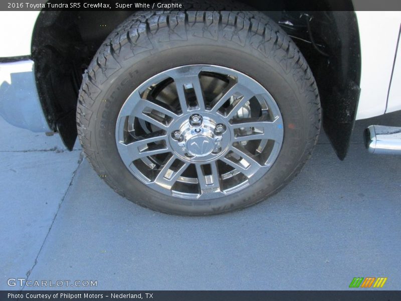 Super White / Graphite 2016 Toyota Tundra SR5 CrewMax