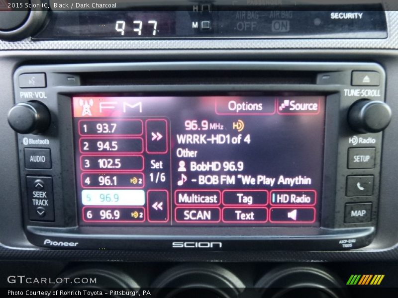 Black / Dark Charcoal 2015 Scion tC