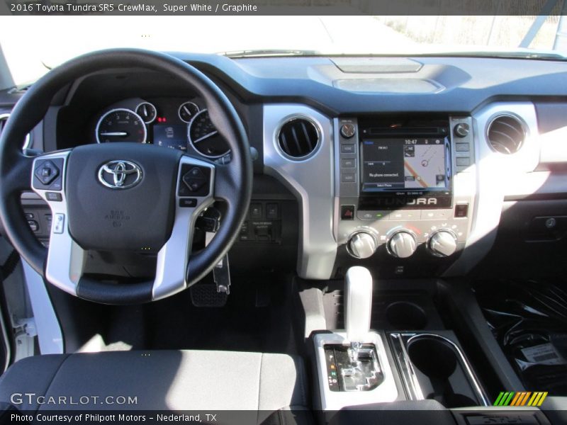 Super White / Graphite 2016 Toyota Tundra SR5 CrewMax