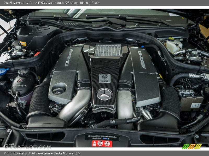  2016 E 63 AMG 4Matic S Sedan Engine - 5.5 Liter AMG DI biturbo DOHC 32-Valve VVT V8