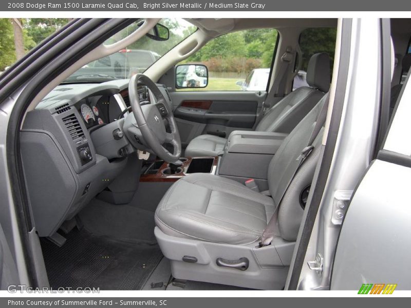 Bright Silver Metallic / Medium Slate Gray 2008 Dodge Ram 1500 Laramie Quad Cab
