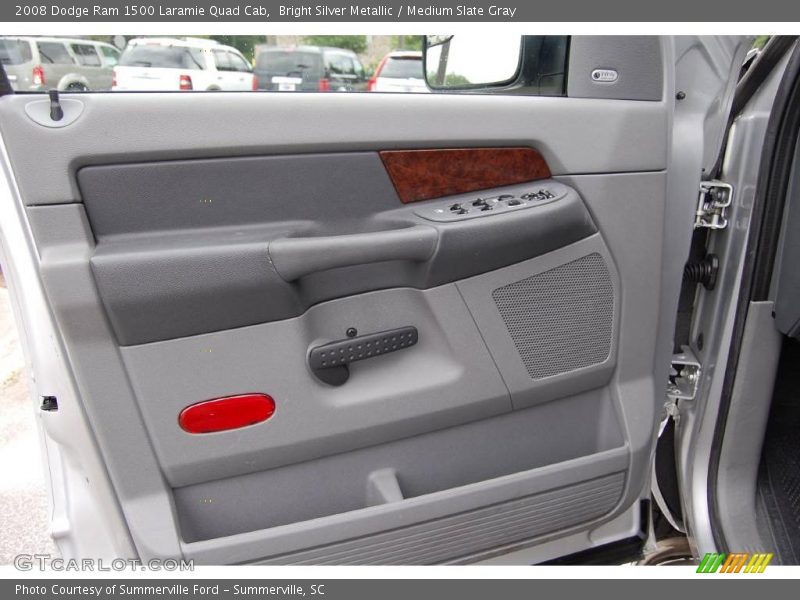 Bright Silver Metallic / Medium Slate Gray 2008 Dodge Ram 1500 Laramie Quad Cab