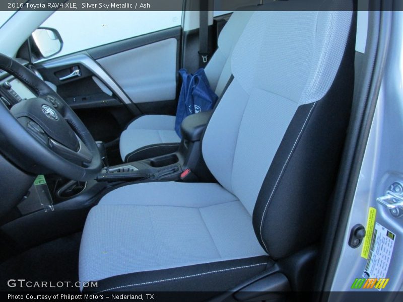 Front Seat of 2016 RAV4 XLE