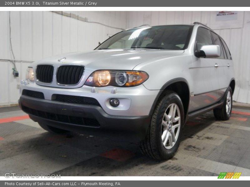 Titanium Silver Metallic / Grey 2004 BMW X5 3.0i