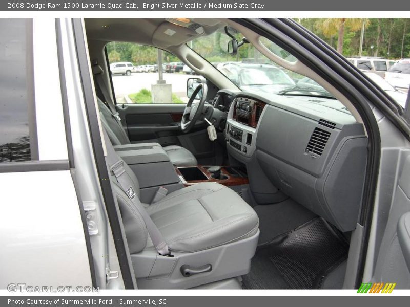 Bright Silver Metallic / Medium Slate Gray 2008 Dodge Ram 1500 Laramie Quad Cab