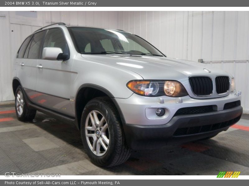 Titanium Silver Metallic / Grey 2004 BMW X5 3.0i