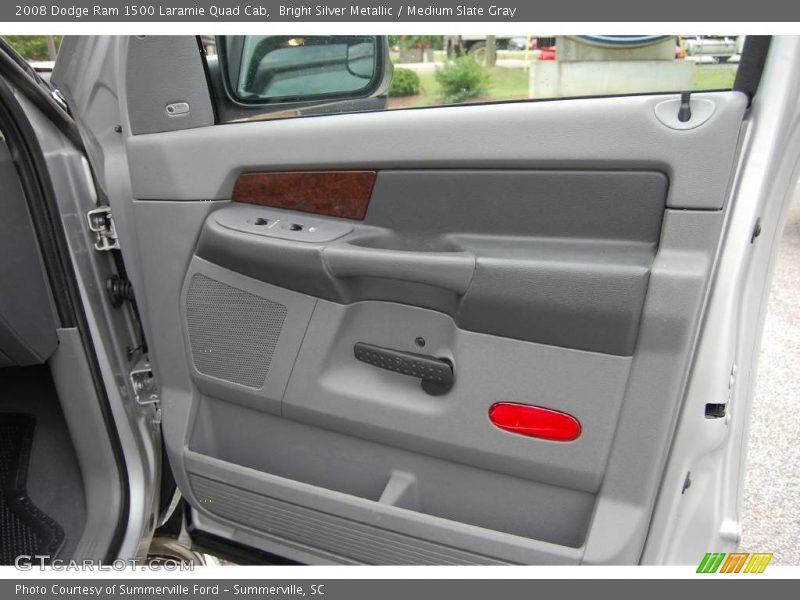 Bright Silver Metallic / Medium Slate Gray 2008 Dodge Ram 1500 Laramie Quad Cab