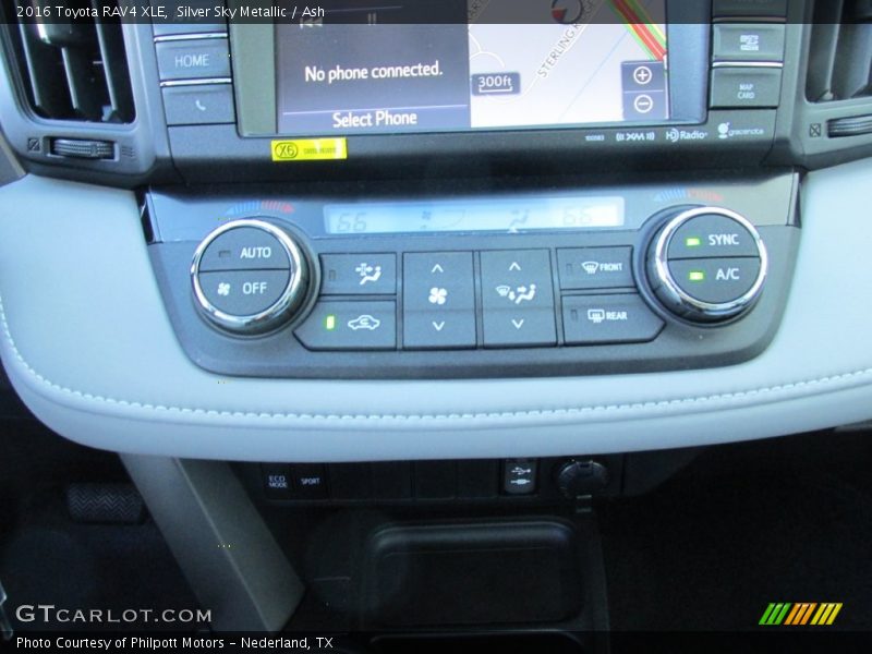 Controls of 2016 RAV4 XLE