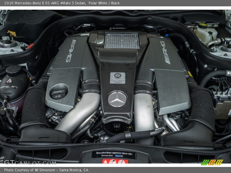  2016 E 63 AMG 4Matic S Sedan Engine - 5.5 Liter AMG DI biturbo DOHC 32-Valve VVT V8