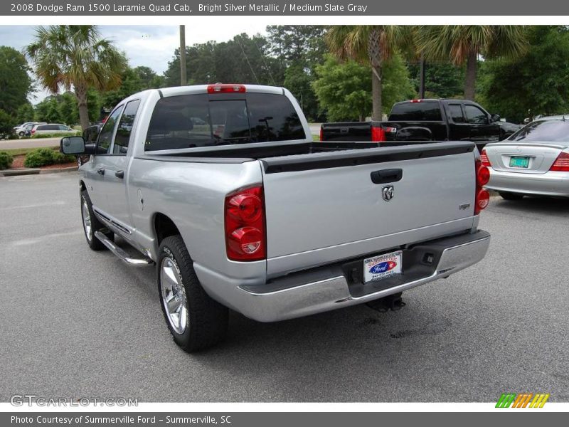 Bright Silver Metallic / Medium Slate Gray 2008 Dodge Ram 1500 Laramie Quad Cab