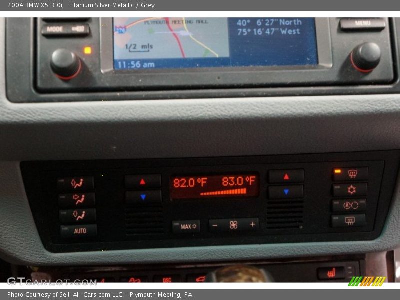 Titanium Silver Metallic / Grey 2004 BMW X5 3.0i