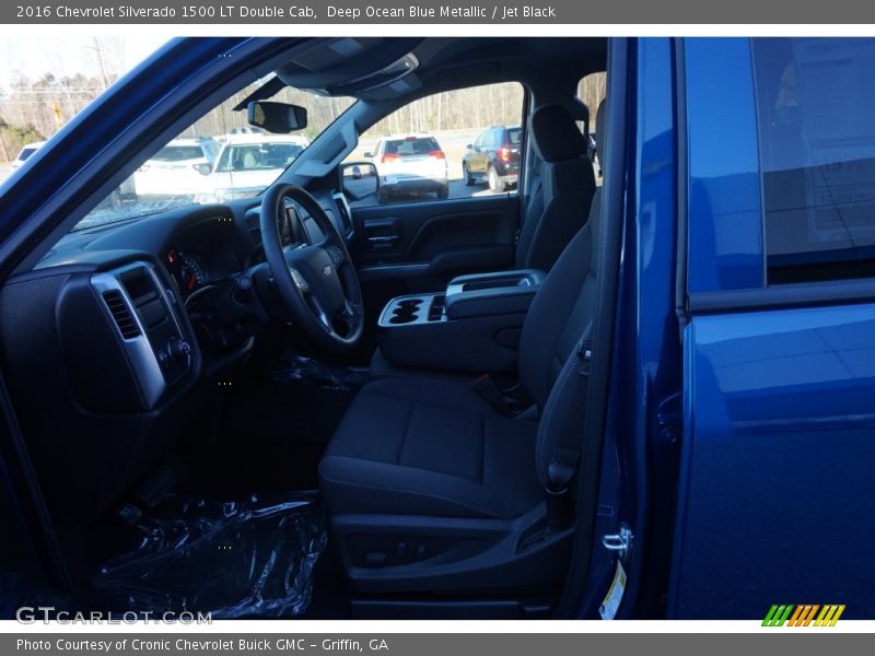 Deep Ocean Blue Metallic / Jet Black 2016 Chevrolet Silverado 1500 LT Double Cab