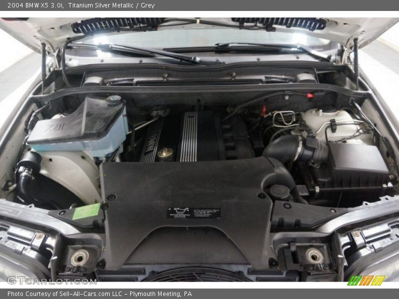 Titanium Silver Metallic / Grey 2004 BMW X5 3.0i