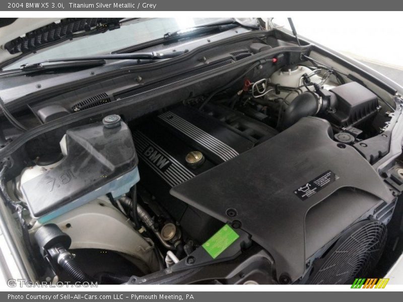 Titanium Silver Metallic / Grey 2004 BMW X5 3.0i