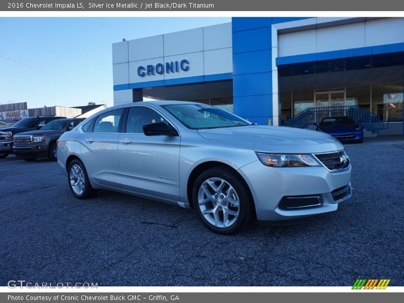 Silver Ice Metallic / Jet Black/Dark Titanium 2016 Chevrolet Impala LS