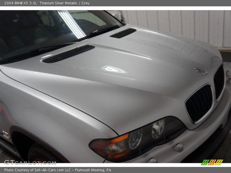 Titanium Silver Metallic / Grey 2004 BMW X5 3.0i