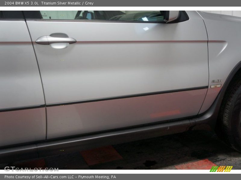 Titanium Silver Metallic / Grey 2004 BMW X5 3.0i