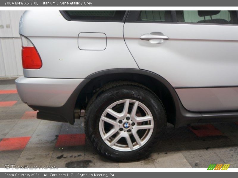 Titanium Silver Metallic / Grey 2004 BMW X5 3.0i