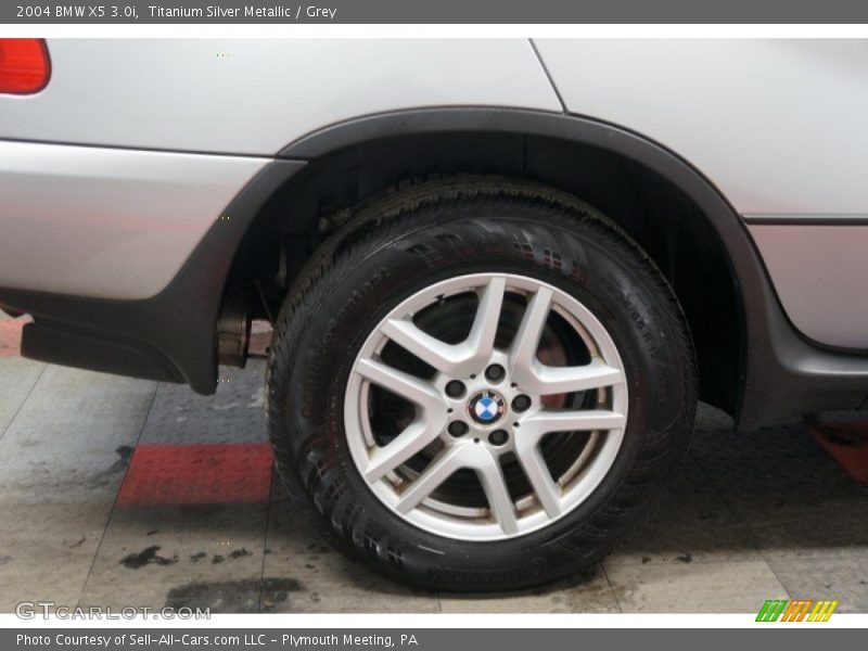 Titanium Silver Metallic / Grey 2004 BMW X5 3.0i