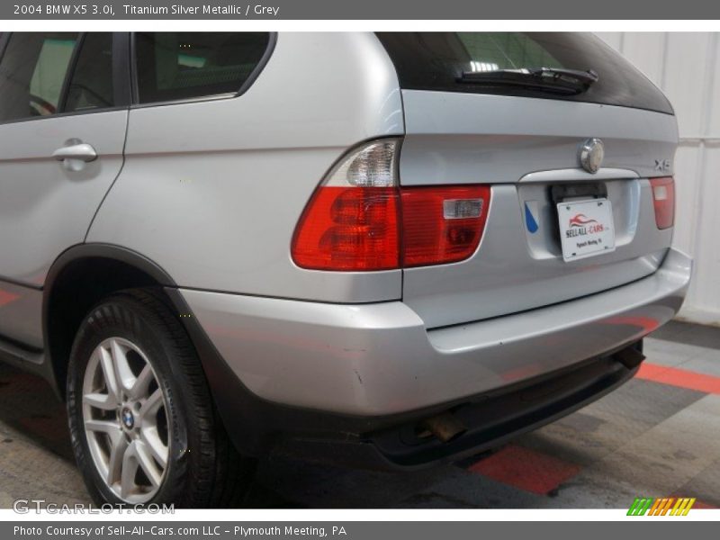 Titanium Silver Metallic / Grey 2004 BMW X5 3.0i