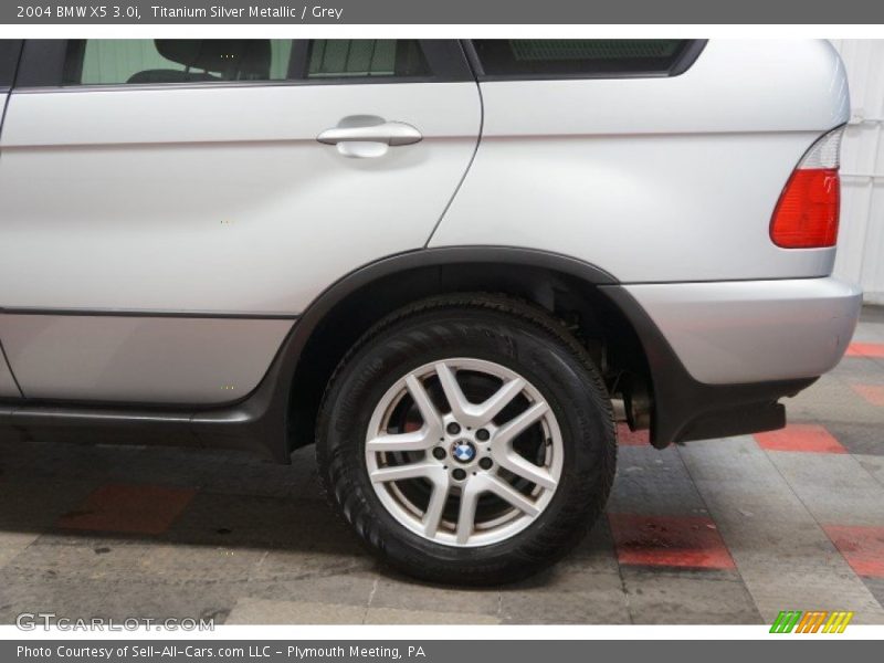 Titanium Silver Metallic / Grey 2004 BMW X5 3.0i