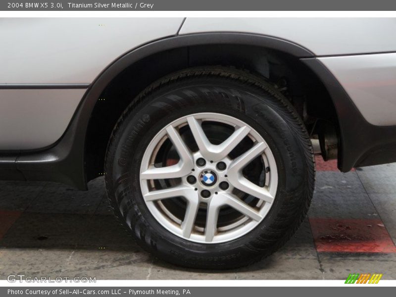 Titanium Silver Metallic / Grey 2004 BMW X5 3.0i