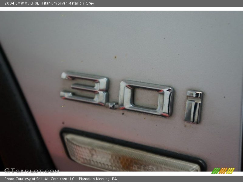 Titanium Silver Metallic / Grey 2004 BMW X5 3.0i