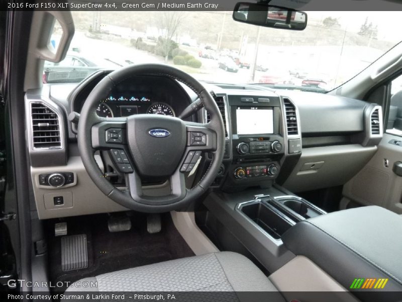 Green Gem / Medium Earth Gray 2016 Ford F150 XLT SuperCrew 4x4