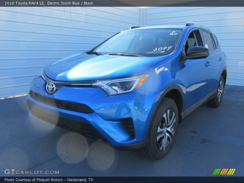 Electric Storm Blue / Black 2016 Toyota RAV4 LE