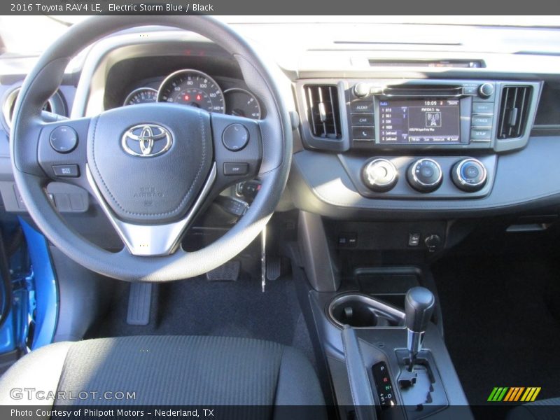 Electric Storm Blue / Black 2016 Toyota RAV4 LE
