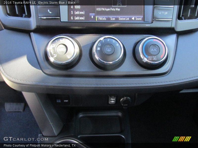 Electric Storm Blue / Black 2016 Toyota RAV4 LE