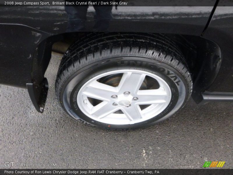 Brilliant Black Crystal Pearl / Dark Slate Gray 2008 Jeep Compass Sport