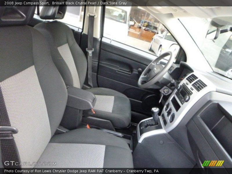 Brilliant Black Crystal Pearl / Dark Slate Gray 2008 Jeep Compass Sport