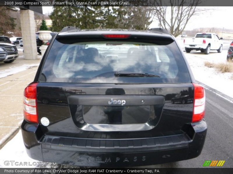 Brilliant Black Crystal Pearl / Dark Slate Gray 2008 Jeep Compass Sport