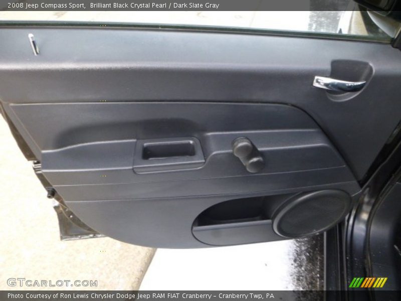 Brilliant Black Crystal Pearl / Dark Slate Gray 2008 Jeep Compass Sport