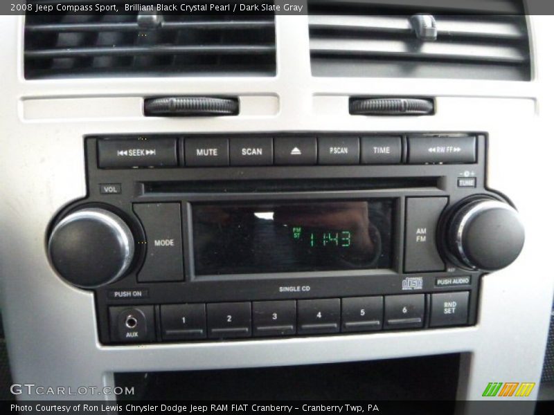Brilliant Black Crystal Pearl / Dark Slate Gray 2008 Jeep Compass Sport