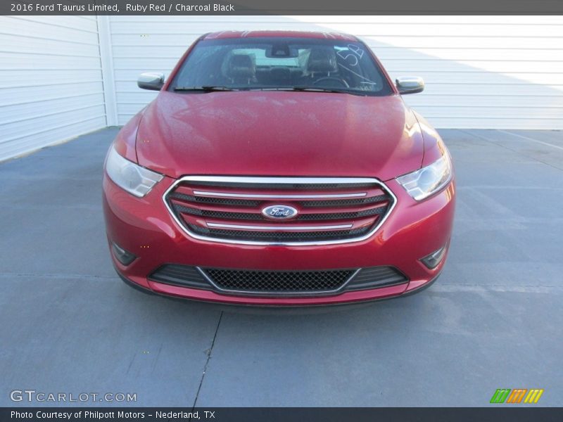 Ruby Red / Charcoal Black 2016 Ford Taurus Limited