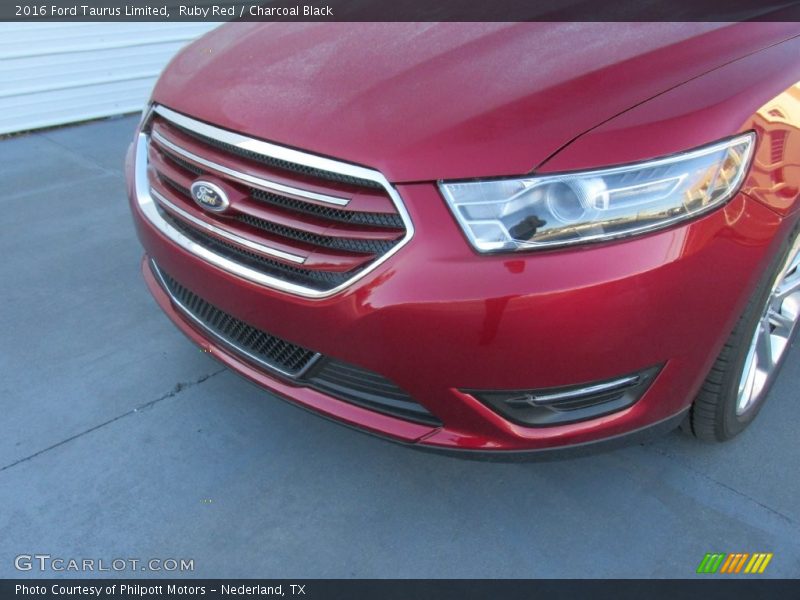 Ruby Red / Charcoal Black 2016 Ford Taurus Limited