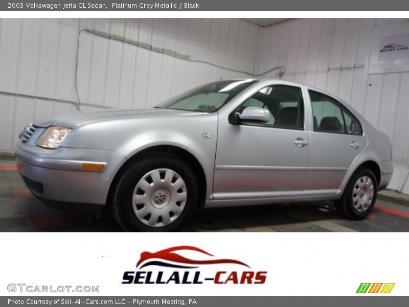 Platinum Grey Metallic / Black 2003 Volkswagen Jetta GL Sedan