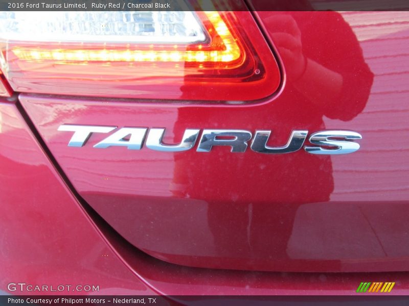 Ruby Red / Charcoal Black 2016 Ford Taurus Limited