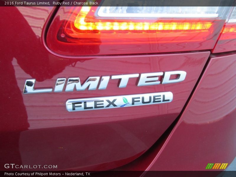 Ruby Red / Charcoal Black 2016 Ford Taurus Limited