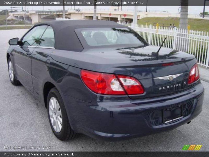 Modern Blue Pearl / Dark Slate Gray/Light Slate Gray 2008 Chrysler Sebring LX Convertible