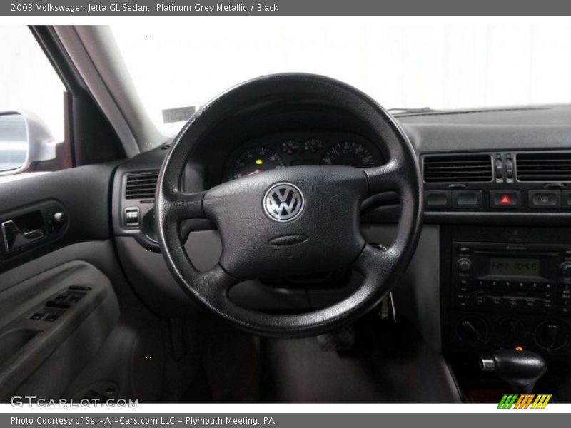 Platinum Grey Metallic / Black 2003 Volkswagen Jetta GL Sedan
